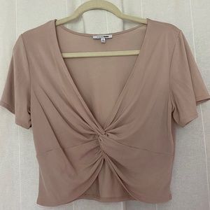 Cropped Knotted Top - Fashion Nova - Large